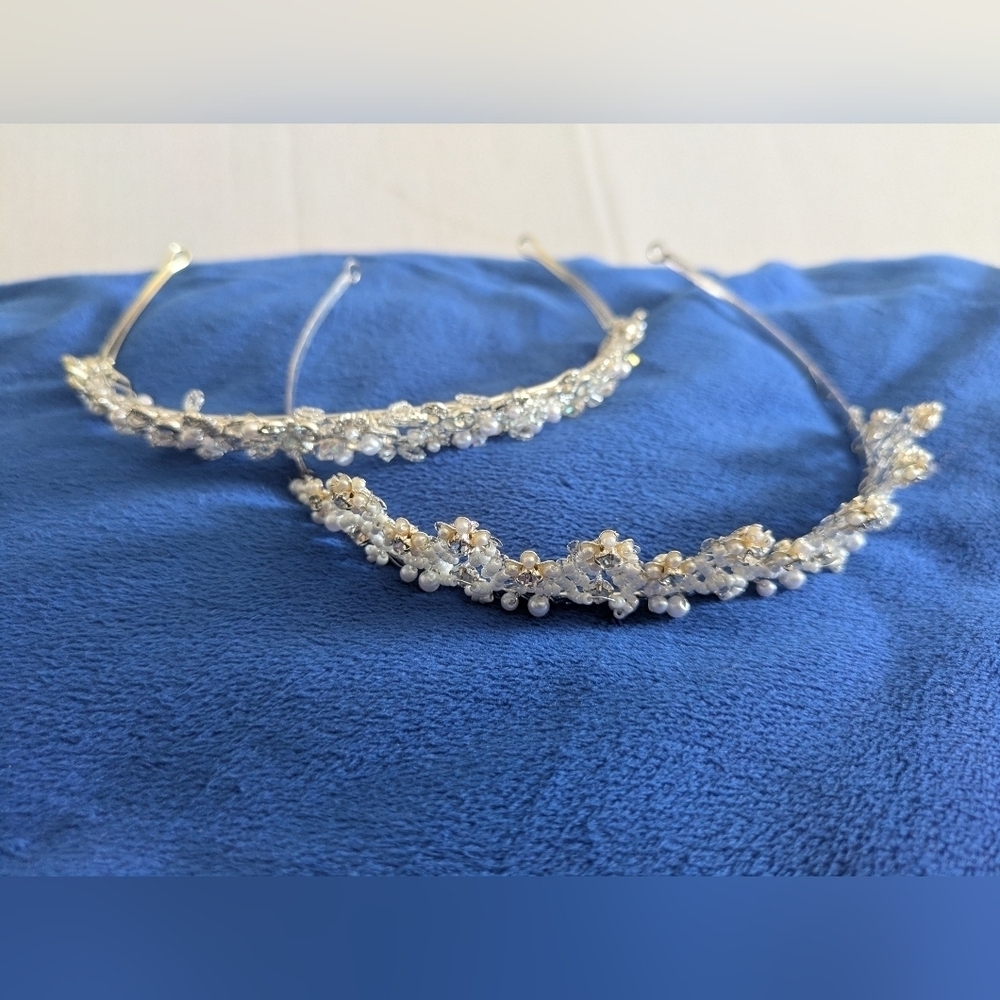 Tiara gold tone/ Silver Tone rhinestones headbands. 2 Included.